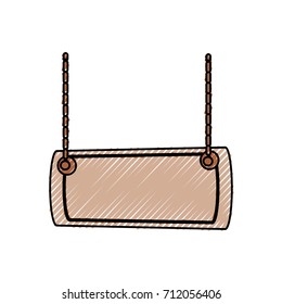 hanging poster vector illsutration