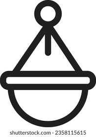 Hanging Pot Spring Outline Icon