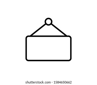 Hanging premium line icon. Simple high quality pictogram. Modern outline style icons. Stroke vector illustration on a white background. 