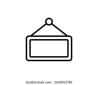 Hanging premium line icon. Simple high quality pictogram. Modern outline style icons. Stroke vector illustration on a white background. 