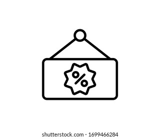 Hanging premium line icon. Simple high quality pictogram. Modern outline style icons. Stroke vector illustration on a white background. 