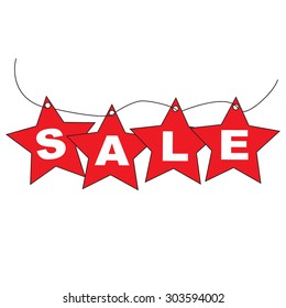 Hanging Sale tags , Vector