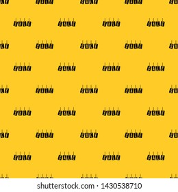 Hanging sales tags pattern seamless vector repeat geometric yellow for any design