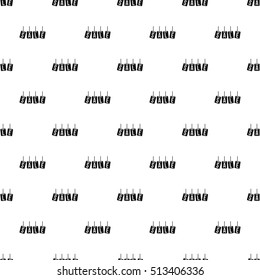 Hanging sales tags pattern. Simple illustration of hanging sales tags vector pattern for web