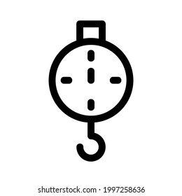 icono de escala colgante o logotipo símbolo de signo aislado ilustración vectorial - iconos vectoriales de estilo negro de alta calidad
