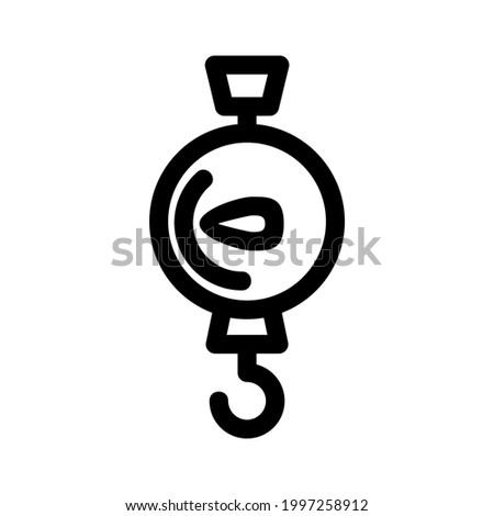 hanging scale icon or logo isolated sign symbol vector illustration - high quality black style vector icons

