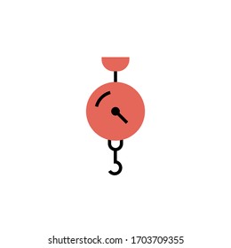 Icono de escala colgante ilustración vectorial de diseño moderno. aislado sobre fondo blanco