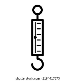 hanging scale icon vector illustration