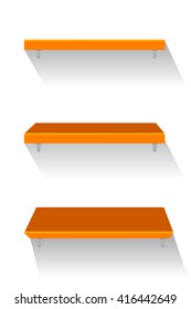 Hanging shelf at three point of view
