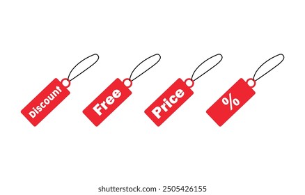 Hanging Shopping Tag premium design vector illustration.