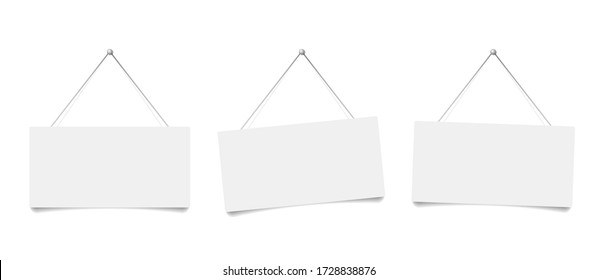 paper text Hanging white