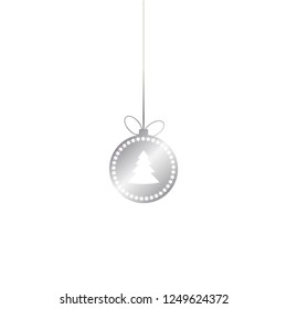 Hanging snowflake illustration