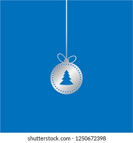Hanging snowflake illustration