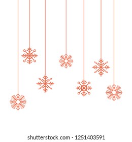 hanging snowflakes ornament christmas decoration