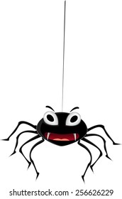 hanging spider cartoon 