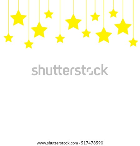 Hanging Stars Background Stock Vector (Royalty Free) 517478590