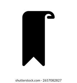 Hanging Tag or Label Silhouette for Marking a Page