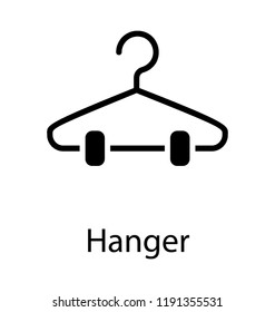 Hanging tool with steel hook denoting hanger concept 