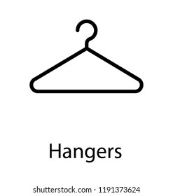Hanging tool with steel hook denoting hanger concept 