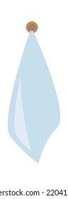 Hanging towel Bathroom Interior icon. Vector illustration