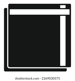 Handtuchhalter Symbol einfache Vektorgrafik. Stoffserviere. Strandtuch