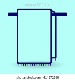 hanging towel rack vector icon