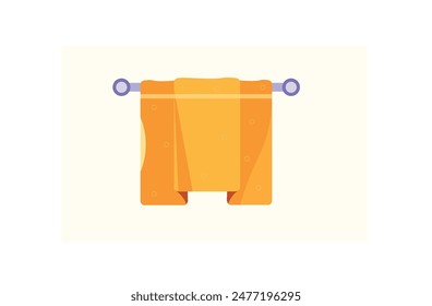 Hängende Handtuch-Vektorillustration zur Verwendung.