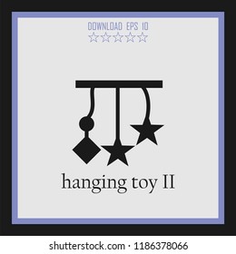 hanging toy vector icon