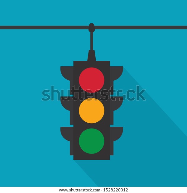 hanging traffic\
lights icon- vector\
illustration