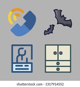 hanging vector icon set