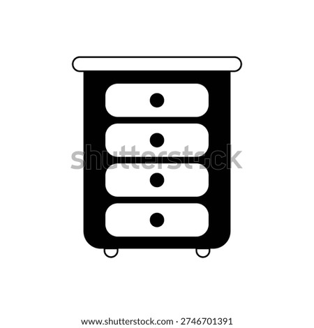 hanging wall cabinet drawer icon