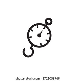 Hanging Weight Scales Icon In Trendy  Design Vector Eps 10