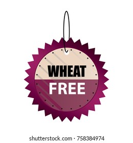 Hanging Wheat free tags,Vector