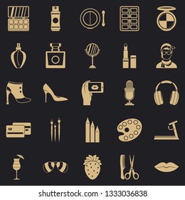 Hangout icons set. Simple set of 25 hangout vector icons for web for any design