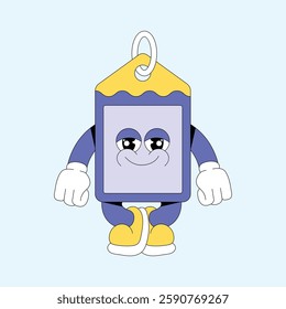 Hangtag logo character cartoon illustration