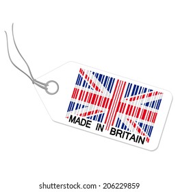 Hangtag with MADE IN BRITAIN