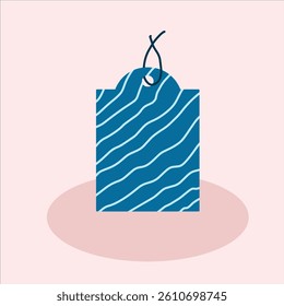 a hangtag for style with many design motif