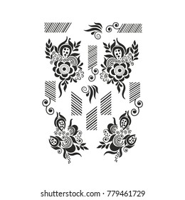 Hanna style design stencil