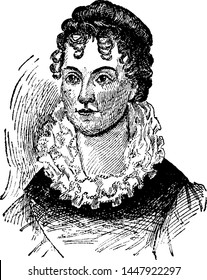 Hannah Van Buren, vintage illustration