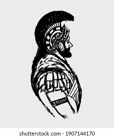 Hannibal barca and the elephant army graphic design vector art