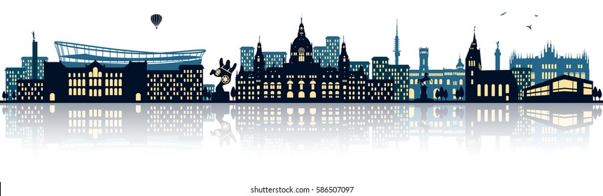 hannover skyline (german city)