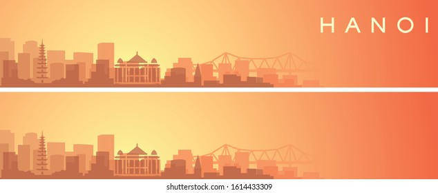 Hanoi Beautiful Skyline Scenery Banner