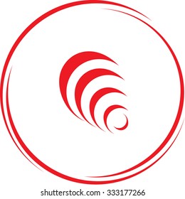 hanoi pyramid. Internet button. Vector icon.