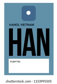 hanoi vietnam airport luggage tag
