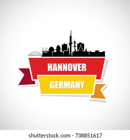 Hanover skyline - Germany - vector illustration