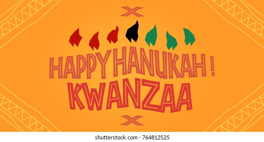 Hanppy hanukah, kwanzaa banners