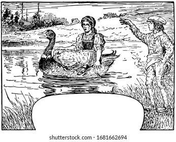 Hansel and Grethel, vintage illustration