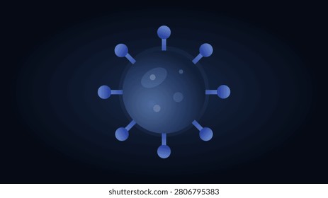 Hantavirus pathogen microscopic virion structure 3d digital vector illustration for healthcare education