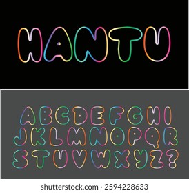 hantu colorfull cloud font graffiti bubble typeface, graffiti alphabet, graffiti font, street , bubble font , doddle , cute font