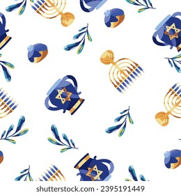 hanukkah background design illustration vector